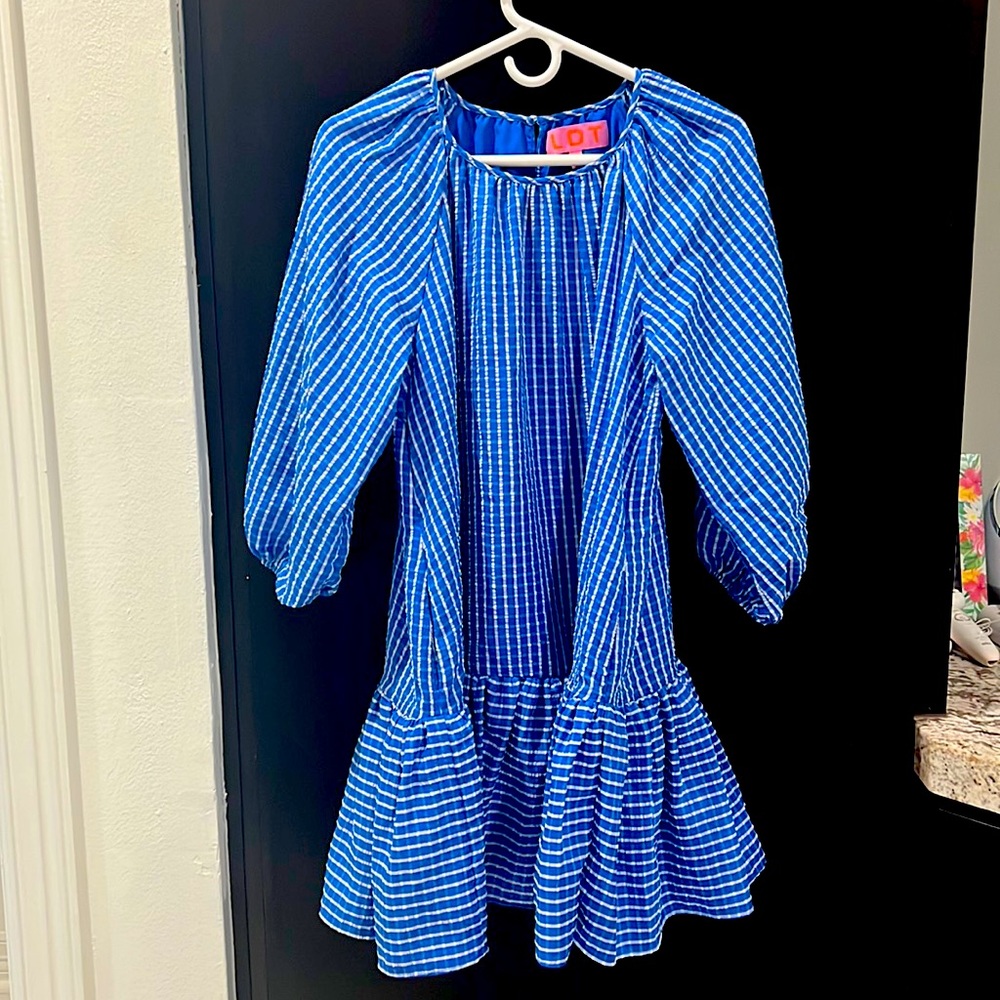 NWOT- Brand LDT - drop waist blue plaid